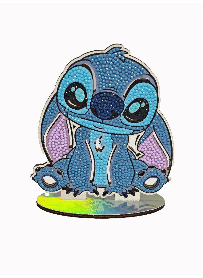 Craft Buddy مجموعة أصدقاء كريستال آرت الكبيرة من المرآة الخشبية - Image 3